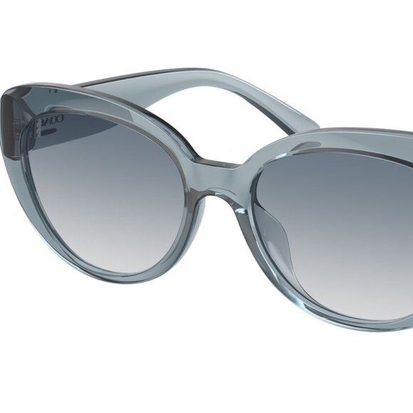 Coach 57918G CL908 Sunglasses – Transparent Light Mist Blue Frame Blue Gradient - Picture 1 of 3